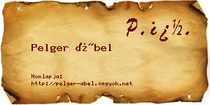 Pelger Ábel névjegykártya